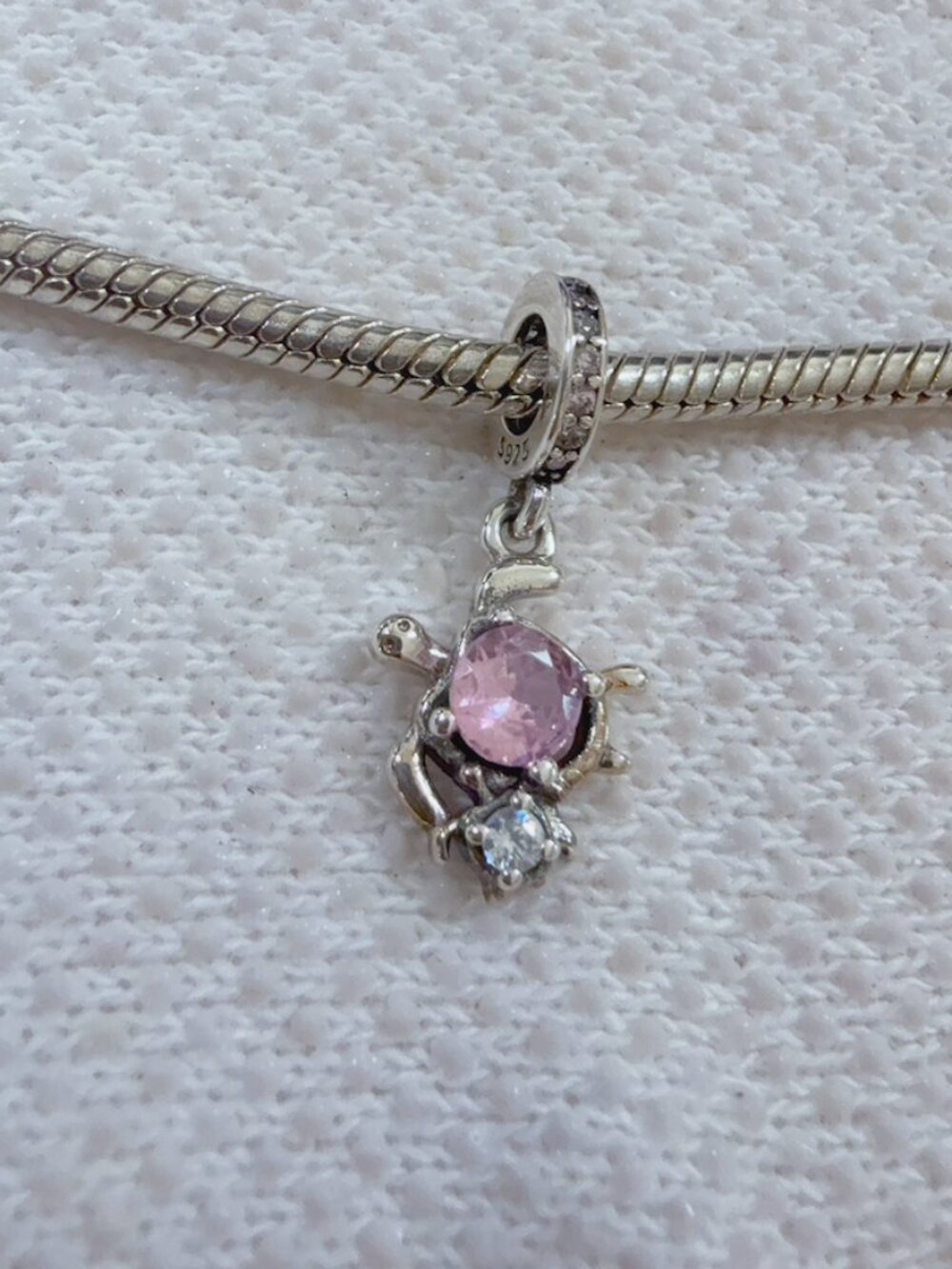 Pink Turtle Pendant Charm For Pandora Bracelet Necklace